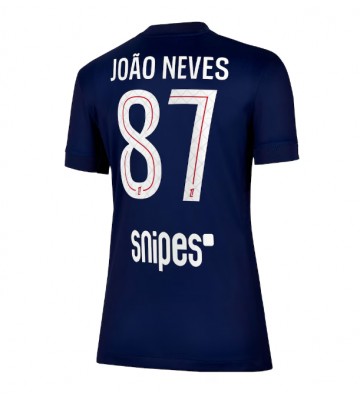Paris Saint-Germain Joao Neves #87 Replika Hjemmebanetrøje Dame 2025-26 Kortærmet